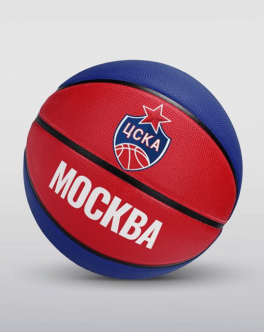 Мяч баскетбольный CSKA красно-синий Размер 7