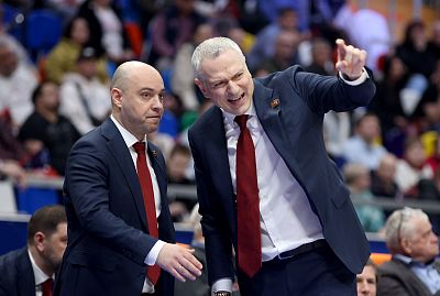 Марко Величкович и Эмил Райкович (фото: М. Сербин, cskabasket.com)
